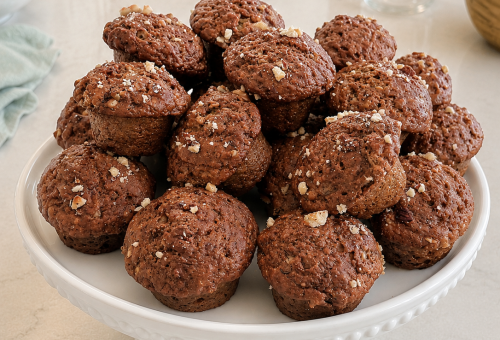 Honey Nutty Banana Mini Muffins (No Refined-Sugar)