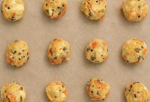 Carrot-lentil Cheesy Bites
