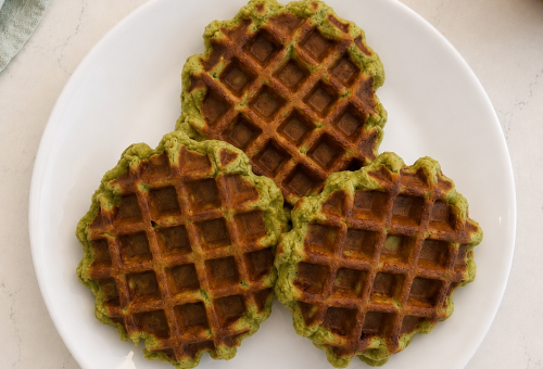 Avocado Cornmeal Waffles