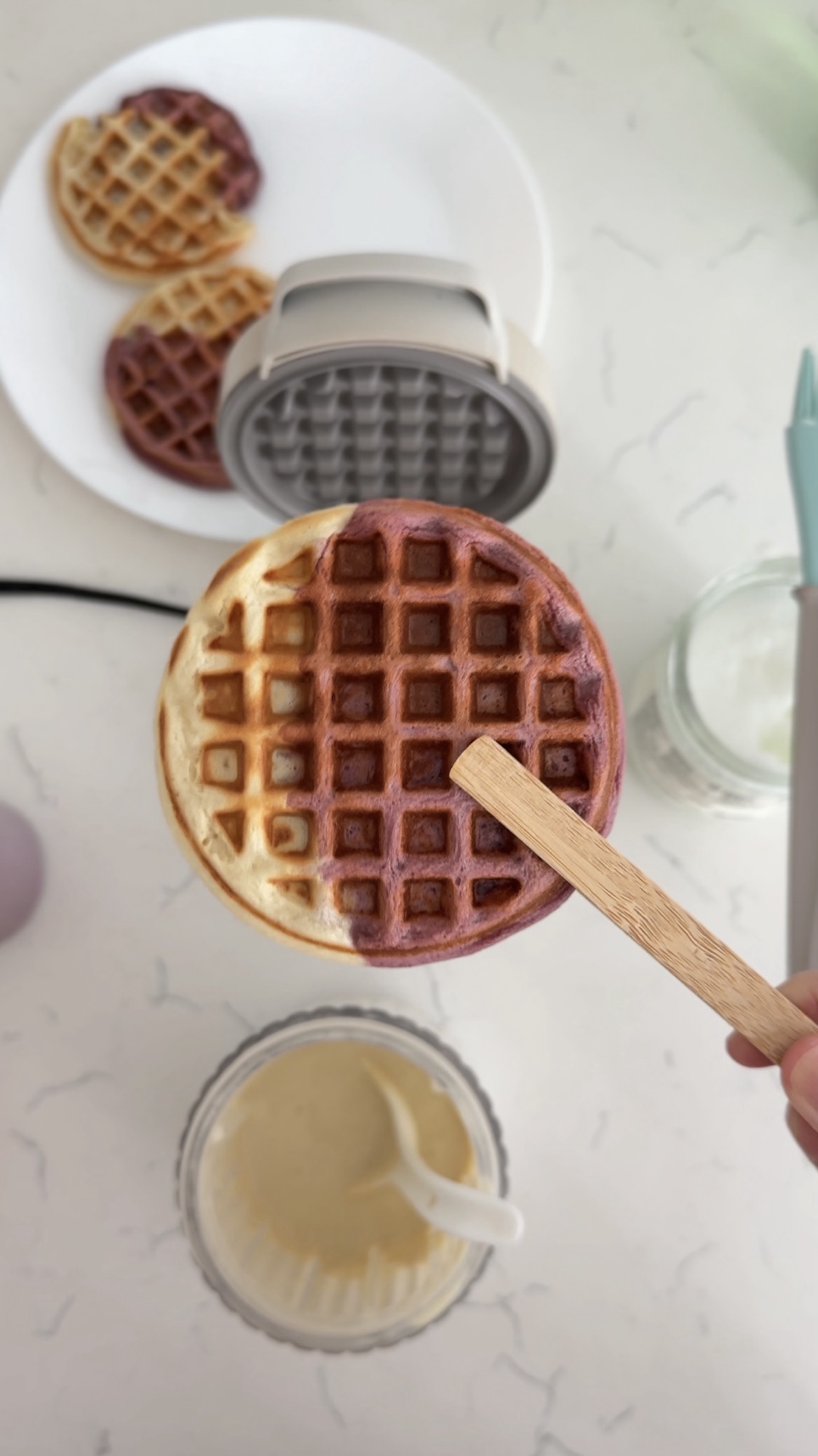 Purple Sweet Beet Waffles
